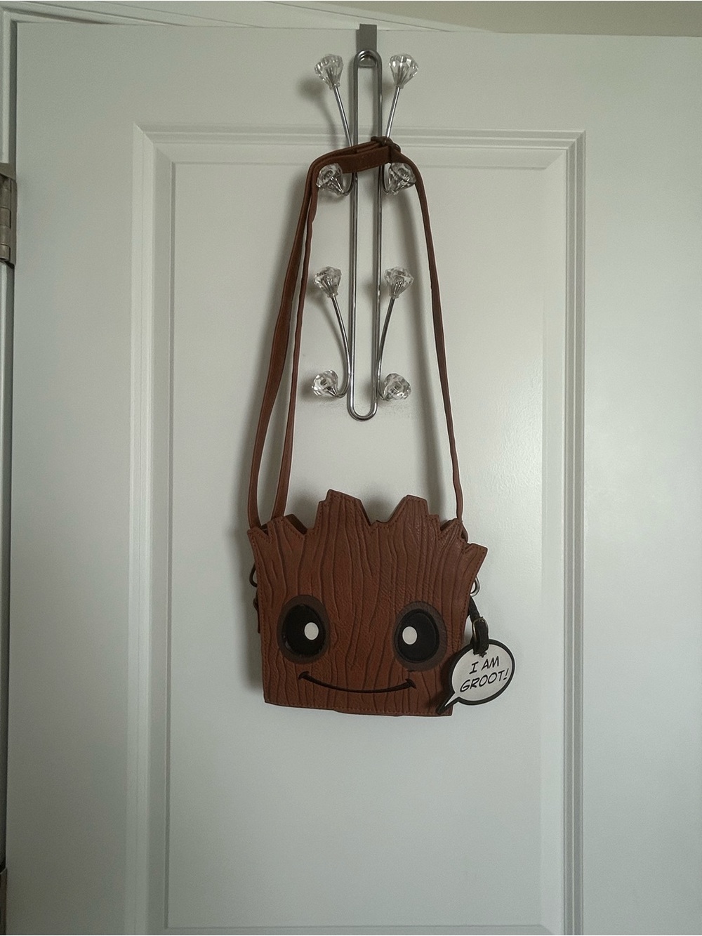 Disney Guardians of the Galaxay Groot Inspired Brown Crossbody Bag - Cute!